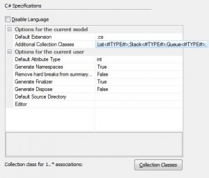 collectionClasses Definition von typisierten Collection Classes für den Import von Code