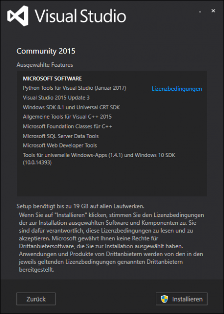 Visual Studio 2015 Community einrichten – Enterprise Architect Blog